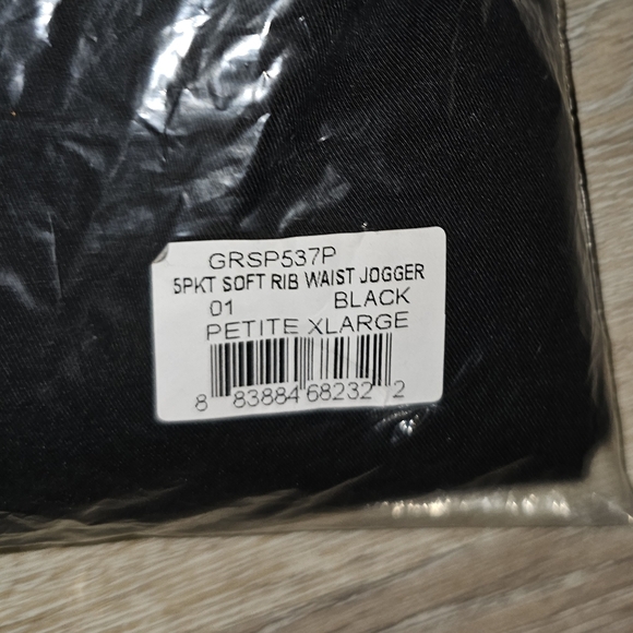 NEW WITH TAGS Greys anatomy black XL petite Scrub pants jogger style - Picture 10 of 12